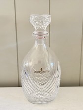 Vintage Courvoisier Cognac Cut Crystal Decanter With Matching Stopper 10” Tall picture