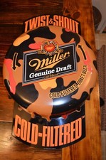 Rare Miller Genuine Draft Camoflauge Twist & Shout 1991 