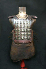 Viking Leather Cuirass with Brass metal Leather Body Armour Costume Cosplay SCA picture