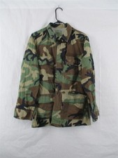 BDU Shirt/Coat Small Regular Hot Weather Ripstop Woodland Camo USGI Army picture
