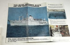 Vintage 1960s Dalmacija & Istra Mediterranean Cruise Brochure Yugoslavia Art picture