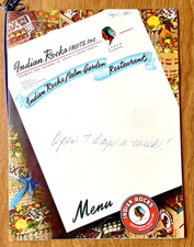 LARGO, FLORIDA 1956- INDIAN ROCKS PALM GARDEN RESTAURANT MENU & FRUIT PACKERS picture