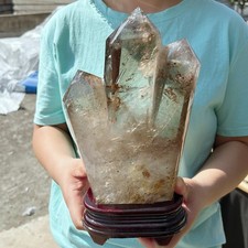 ALL 6.2LB Natural Smoky Quartz Obelisk Crystal Double Point Healing G8132 picture