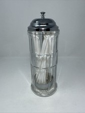 VTG Gemco Glass Straw Holder or Barber Comb Fountain picture