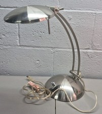 Vintage Tensor 2248 Postmodern UFO Desk Lamp Brushed Steel Space Age Dimmer picture