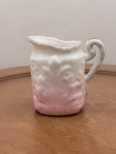 Antique Porcelain White W/Pink Creamer picture