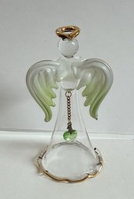 Belle Angel Birthstone August Crystal Angel Bell 24 Kt Gold Accents Brand New picture