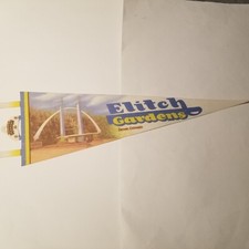 Rare VTG Elitch Gardens Denver Colorado CO AMUSEMENT PARK Pennant - ELITCH'S picture