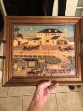 Charles Wysocki Hamilton Twin Pine Farm. Horse and buggy￼ Felts Tray picture