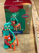 Carlton Cards Heirloom Ornament 2004 Happy Holidays from Gumby & Pokey EUC picture