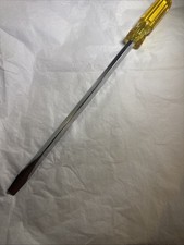 Vintage Yellow Handle Williams Slotted / Flathead Screwdriver DS-12 ONS - USA picture