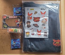 XPPen 21st Anniversary Doodle The World Promo Gift Set Shirt Pins Keycaps RARE picture