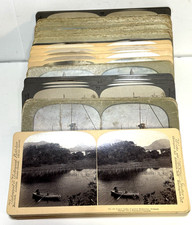 Antique Stereoview Cards Stereographs Mixed Lot of 100  Pieces picture
