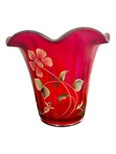 Fenton 100th Anniversary RARE Triple Signed Founder's Vase 6x7