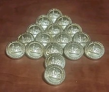 17 Vintage LAFD Los Angeles Fire Department Uniform Buttons Waterbury picture