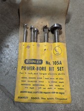 Vintage Stanley No. 105A Power Bore Bit Set 3/8
