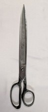 Vintage WISS No. 82 Inlaid Steel Forged Paper Hanger Bankers Shears Scissors 12