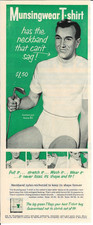 1955 MUNSINGWEAR T-Shirt Underwear Golf Vintage Magazine Print Ad picture