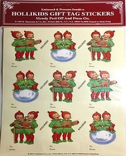 HOLLIKIDS CHRISTMAS GIFT TAGS STICKERS Mint Condtion/Factory Sealed Shackman picture