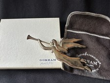 Gorham Sterling Silver 1974 Christmas Angel American Heritage Christmas Ornament picture