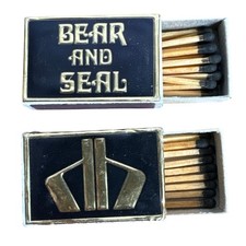 Vintage Fairbanks Alaska Matchbooks Bear and Seal Restaurant AK Ephemera 70s 80s picture