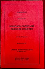 Vintage Railroad Agreement Between SCLRR Conductors Represented By The UTU (NEW) picture