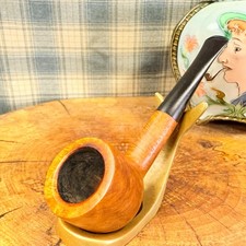 1960’s SUNRISE (COMOY’S) NATURAL AMBER GRAIN - POT SHAPE 126 Estate Tobacco Pipe picture