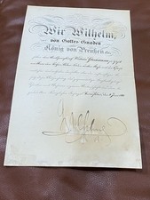 Kaiser Wilhelm II of Germany original hand signed autographed 1893 picture