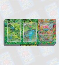 Bulbasaur Ivysaur Venusaur ex 151 | Card Display Case Extended Art for Pokemon C picture