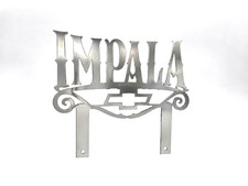 Impala Car Club Classic Metal Hot Rod Window Sign Plaque Laser Cut 7x9