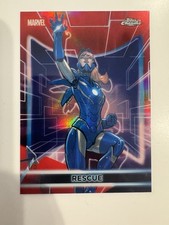 2026 Topps Marvel Neon Rescue Red Chrome Refractor 1/5  Pepper Potts picture