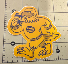 Dutch Bros Coffee Eagle Mascot Sticker - Yellow Blue Coffee & Tea Theme picture