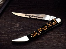 CASE XX KNIVES HALLOWEEN 2026 BLACK SYNTHETIC MEDIUM TOOTHPICK KNIFE 13364 picture