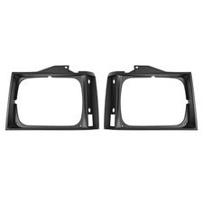 HECASA Headlight Bezel 1982-1990 Chevy S10 Blazer GMC S15 Jimmy 2Pcs Matte Black picture