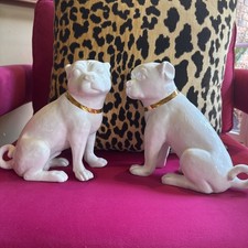 Cecil Cream Pug Pair statues by Port 68 in collaboration with Madcap Cottage picture