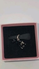 Pandora 925 Black Cat Dangle Charm 794769C01 w/ Pouch picture