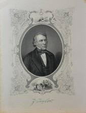 Antique United States Seminole Wars President Zachary Taylor  Art 1878 picture