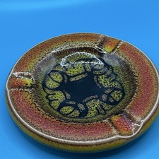 Vintage Poole Pottery Aegean Ashtray Catchall Dish England 5” MCM picture