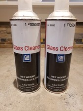 2 Vintage 1977 GM General Motors glass cleaner 23 oz. metal can both full picture