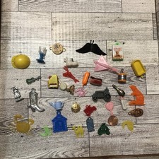 Vintage Cracker Jack Gumball Toy Prize Charm Lot Celluloid Plastic 35 Pieces 2d picture