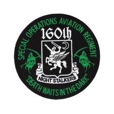 160th SOAR patch - Night Stalkers - Death Waits in the Night - 5