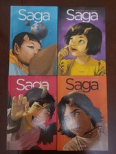 Saga Deluxe Edition Book 1-4 Complete Hardcover Set by Brian K. Vaughan  picture