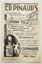 1894 Ed Pinauds Paquita Lily Perfume France Victorian Original Print Ad NY 1890s picture