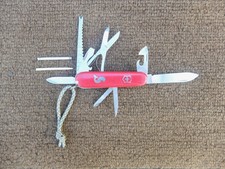 Vintage Victorinox Fisherman w metal tweezers & square Phillips Swiss Army Knife picture