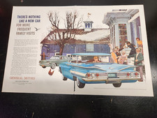 1959 Vintage Saturday Evening Post General Motors Advertisement -2 Page Spread picture