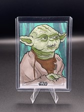 Yoda 2026 Topps Chrome Star Wars 1/1 Sketch Ryan Thompson  picture