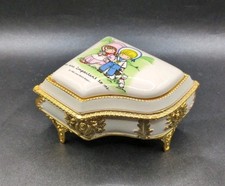 Joan Walsh Anglund Musical Grand Piano Trinket Jewelry Box Vintage 1983 Mint picture