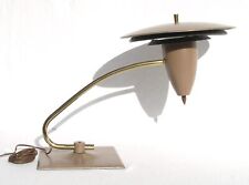 Vintage Wheeler Sight Light UFO Flying Saucer Shade MCM Desk Lamp 3 Way Switch picture