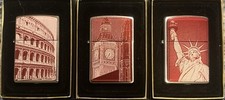 World Heritage Sites Zippos Collection (lot of 3) picture