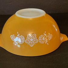 Vintage PYREX 442  Butterfly Gold Cinderella Mixing Nesting Bowl 1.5 Qt picture